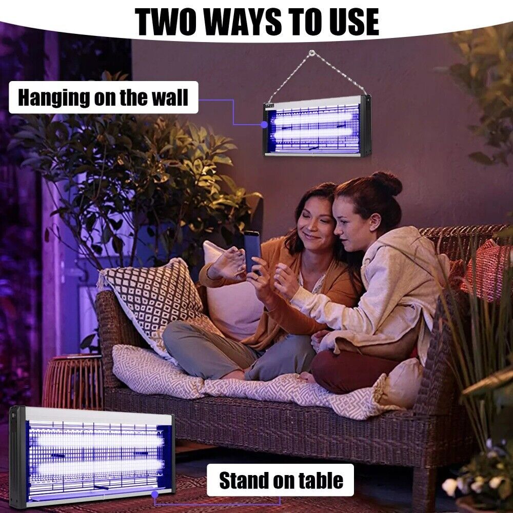 Bug Zapper Electric Insect Killer Mosquito Fly Pest Trap UV LED Indoor Lamp UK
